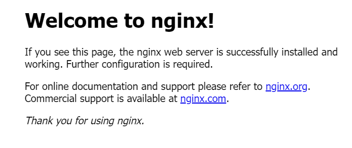 Nginx 默认页面