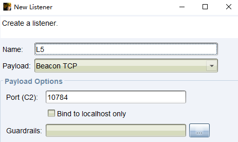 生成一个 TCP Beacon